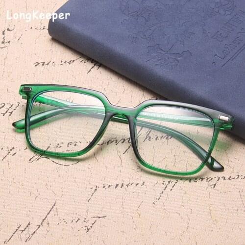 2020 New Fashion Anti Blue Light Glasses Men Black Big Spectacle Frame Computer Glasses for Women gafas de sol graduadas hombre