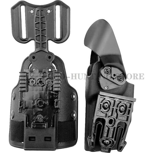 Tactical Drop Flex Adapter with Leg Shroud Assembly QLS 19 and QLS 22 Polymer for Leg Gun Holster