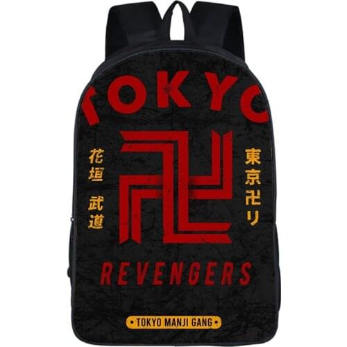 2021 New Boys Girls Backpack 3D Tokyo Avenger Teenager Cosplay Waterproof Oxford Travel Bags School Bags Print Laptop Bags