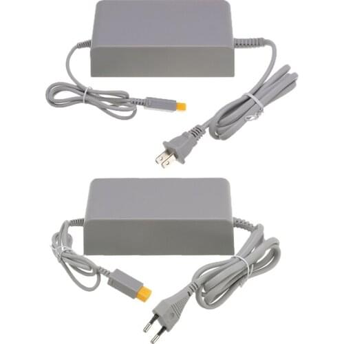 1pc For Nintendo Wii U WiiU Game Console Host100-240V 15V 5A Home Wall Power Supply AC Charger Adapter Cable US/EU Plug