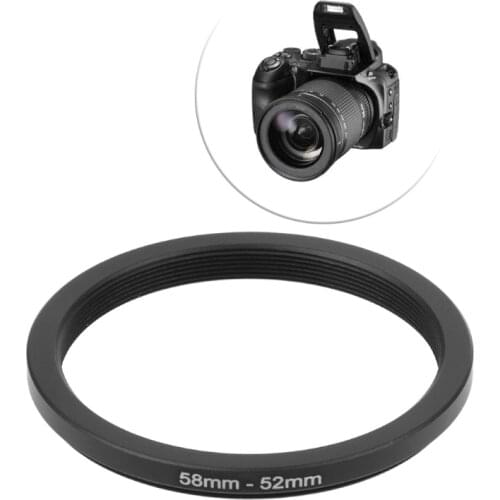 1pcs New 58mm To 52mm Metal Step Down Rings Lens Adapter Filter Camera Tool Accessory
