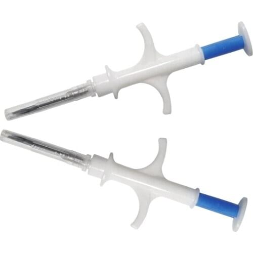 20pcs/lot 1.25x7mm blue 134.2KHz FDX-B Embedded Pet Microchips with Syringe for animal pig Cow Cattle Pig Horse Identification