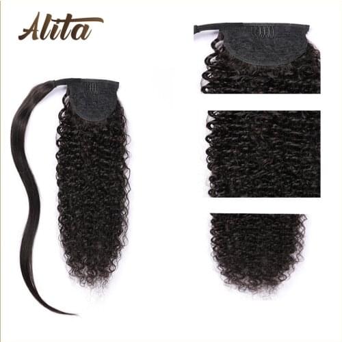 Накладные хвосты из натуральных волос Alita China At AliExpress