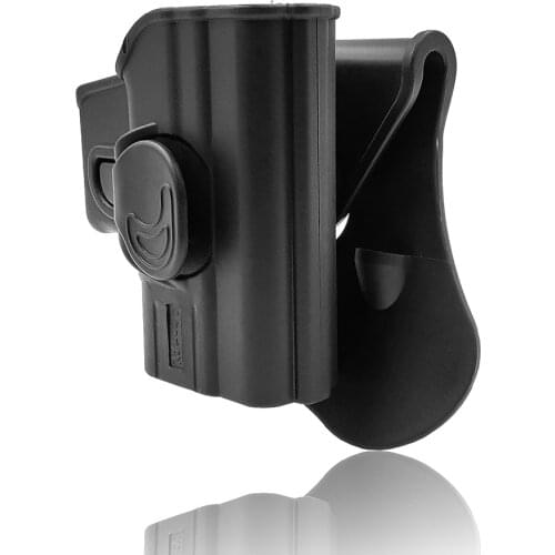 Amomax Adjustable Tactical Holster for Springfield XD/45ACP/HS2000 9mm/HS2000 SubCompact 3” 9mm/Girsan MC28 - Right-handed Black