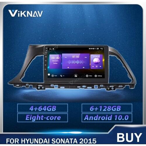 Android Car DVD Player GPS Navigation touch screen 2din Head Unit For Hyundai Sonata 2015 Stereo Recorder 128g