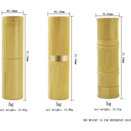 100*5ml bamboo lip balm 100*30g Recycled Frosted Glass Jars With Bamboo Lids bamboo cosmetic jar glass for face cream packing