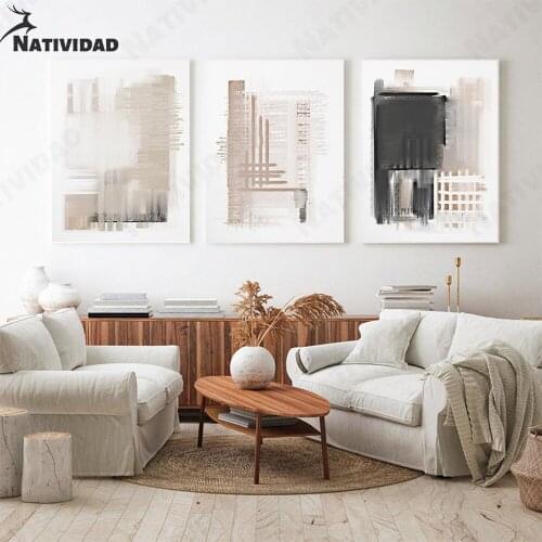 Bohemian Canvas Painting Room Decor Light Yami White Graffiti Wall Art Nordic Aesthetics Wall Stickers Home Decoration