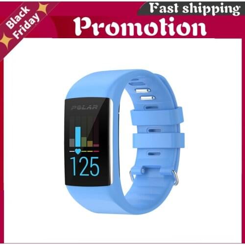 2021 Silicone Wristband Wrist Band Strip Stainless Steel Double Clasp Fashion Band For Polar A360 A370 Smart Watch Accessories