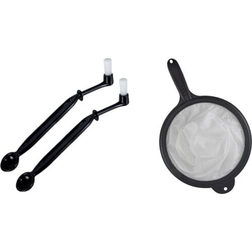 Coffee Machine Brush Cleaner Brush Cleaning Tool with Tea Leaf Strainer Flour Nut Milk Bag Strainer Fine Mesh