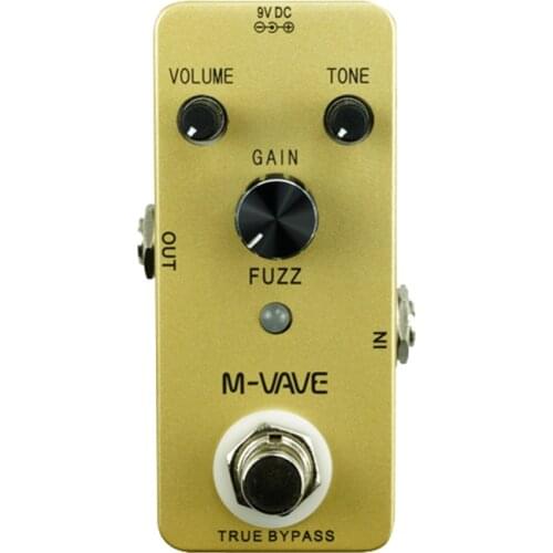 Cuvave Fuzz Effect Pedal Vintage Fuzz Guitar Effect Pedal Zinc Alloy Shell True Bypass Guitar Accessories Fuzz Pedal