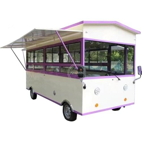 Kitchen Cooking Mobile Food truck /food trailer cart / ice cream cart with free shipping by sea