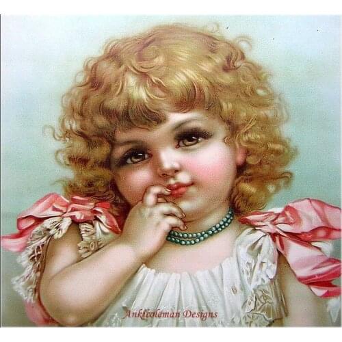 Embroidery Counted Cross Stitch Kits Needlework - Crafts 14 ct DMC DIY Arts Handmade Decor - Sweet Girl