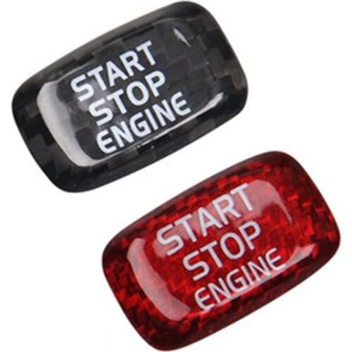 For Volvo V40 V60 S60 S60L XC60 S80L S80 Accessories Carbon Fiber Sticker Interior Trim Car Engine Start Button Sticker