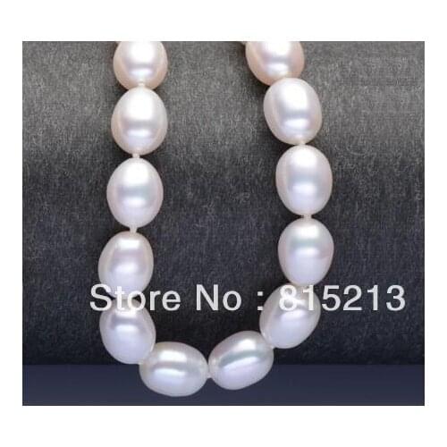18"11-12MM GENUINE NATURAL SOUTH SEA WHITE PEARL NECKLACE