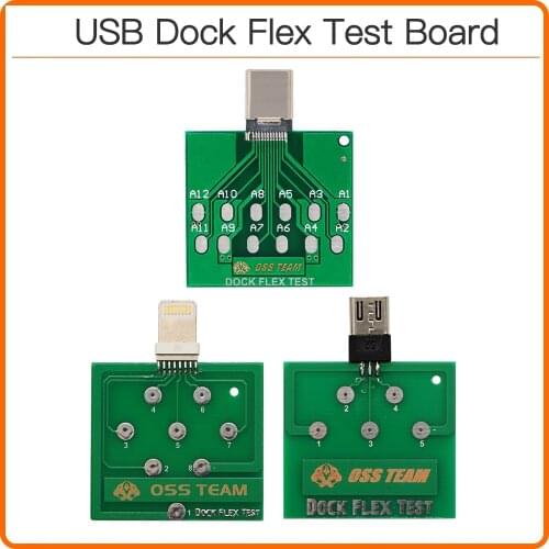 Dock Flex Test Board Chip USB Type-C Lightning U2 Battery Power Charging Port Testing Diagnostic Tool For iPhone Android Phone