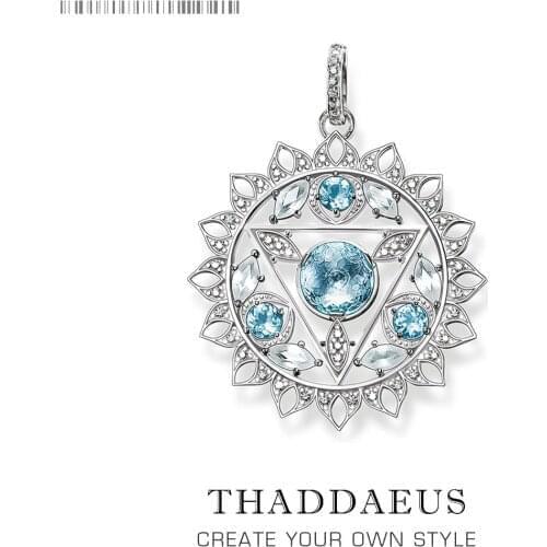 Pendant THROAT CHAKRA Blue,2019 Brand New Fashion Jewelry Europe Style Bijoux Necklace Accessories Gift For Woman Girls