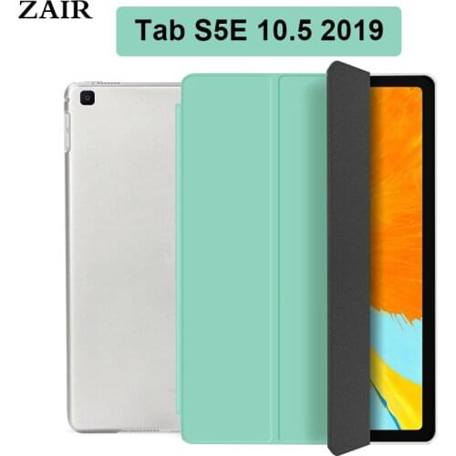 PU Leather Case For Samsung Galaxy Tab S5e 10.5 2019 Ultra Thin Shell Trifold Stand Cover For SM-720 T725 With Auto Wake & Sleep