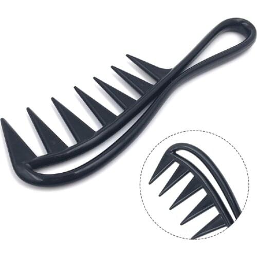 Wide Tooth Shark Plastic Comb Detangler Curly Hair Salon Hairdressing Comb Massage For Hair Styling Tool For Curl Hair