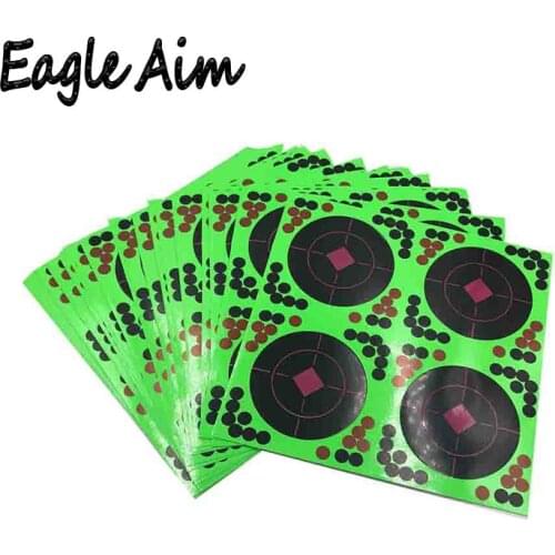 50 /100 sheets 8 Inch Self adhesive Splatter & Reactive Shooting targets for Gun-Pistol-Rifle-Airsoft-Pellet Gun- Air rifle