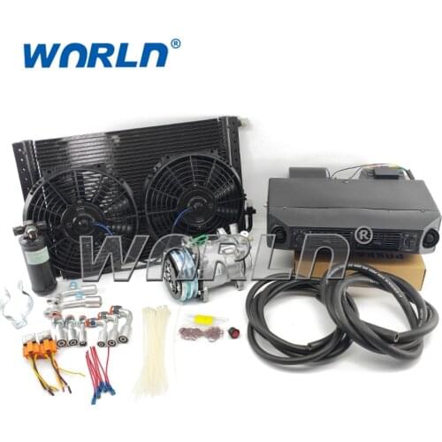 Auto 12V 24V A/C Unit For truck Universal Conditioner 709 Assembly Universal Excavator Can Match Accessories As You Like