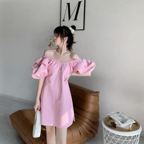 UVRCOS Pink Summer Dresses