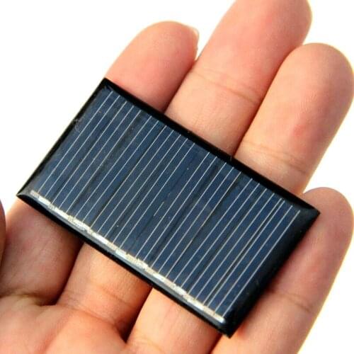 0.15W 5V Mini Solar Cell Polycrystalline Solar Panel Module DIY Solar Charger 53*30*3MM 100pcs Wholesale Free Shipping