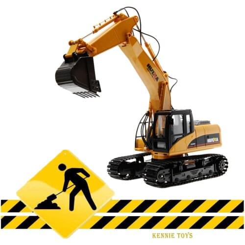 1:50 Engineering Crawler Excavator Truck Toys Alloy Construction Vehicle Model Creative Gifts For Children Boys