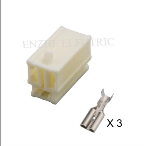 100SET DJ7031-7.8-21 car female cable connector socket 3 pin Connector automotive waterproof plug include terminal seal