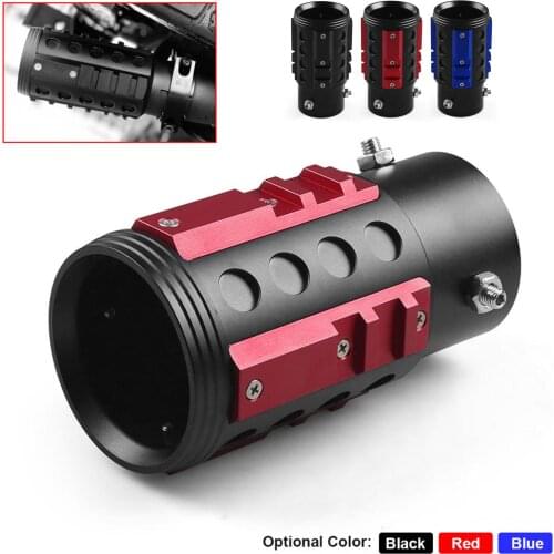 2020 Universal Aluminum Alloy Car Exhaust Systems Muffler Tip Racing Car Tail Throat Rear Refit Tailpipe Exhaust Muffler Pipe