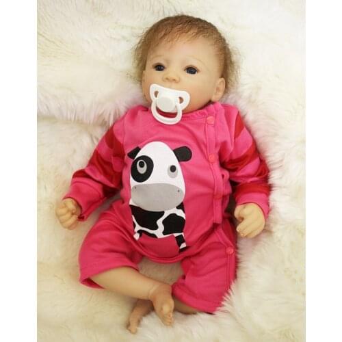 49cm Reborn Dolls Toys Silicone Baby Dolls Children Kids Birthday Gift Bebe Alive Reborn Bonecas Early Educational Props Toy