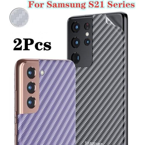 5PCS For Samsung Galaxy S21 Note 20 S20 Ultra Carbon Fiber Screen Protector Film Tempered Glass For A51 A71 S20fe s20 Plus