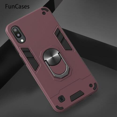 Car Holder Magnetic Bracket Rings Phone Bag Cases For phone case Samsung M10 PC + TPU Case Samsung Galaxy telefon A10 Coques