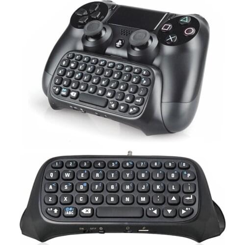 PS4 Slim/Pro Mini Bluetooth Wireless Keyboard Joystick Chatpad for Sony Playstation 4 Slim/Pro Controller