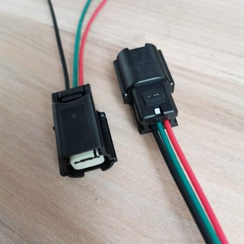 2/4/10pcs/lot 3 Pin/Way Female Parking Sensor PDC Parksensor Connector Plug Wire Harness Pigtail For Buick Chevrolet GM OPEL