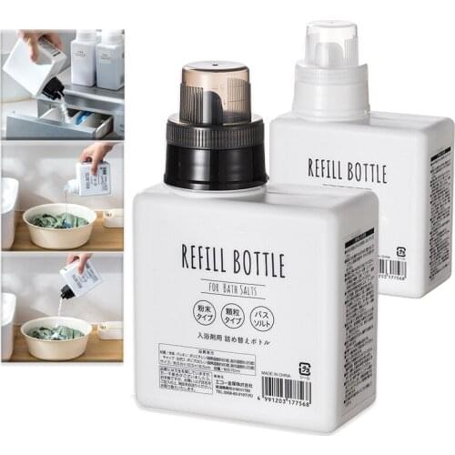 Laundry Detergent Softener Dispenser Bottle with Cap Home Detergent Disinfectant Storage Container Box for Bathroom 570ml