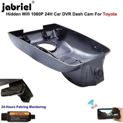 For Toyota Highlander XU50 LE XLE for Toyota Kluger 2018 2019 2020 2021 1080P Hidden Wifi Car Dvr Dash Cam 24H Cameras Dashcam