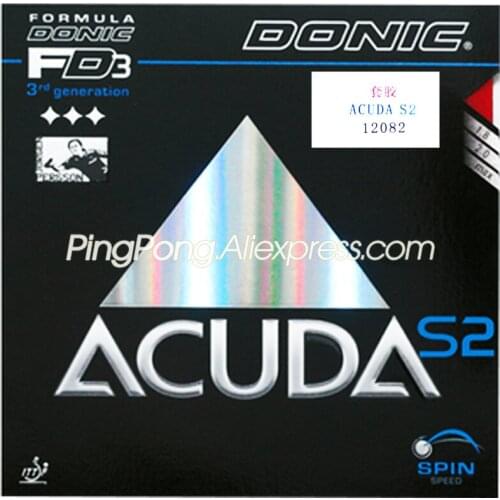 Donic ACUDA S2 Table Tennis Rubber Pips-in Original DONIC ACUDA Ping Pong Sponge