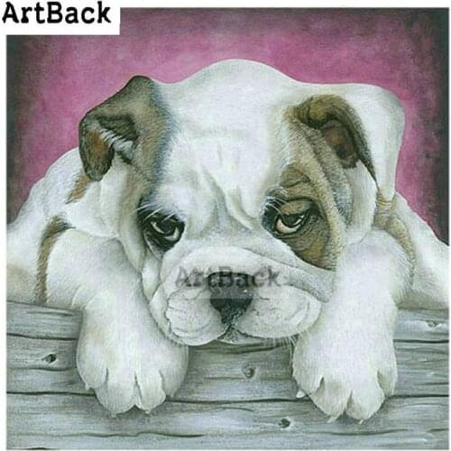 Full square drill french bulldog 5d diamond painting dog animal 3d diamond mosaic diamond embroidery sticker