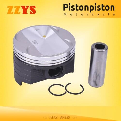 73mm 73.25mm 73.5mm 73.75mm 74mm Motorcycle Piston and Ring Kit For Suzuki AN250 AN 250 STD +25 +50 +75 +100 0.25 0.5 0.75 1.0