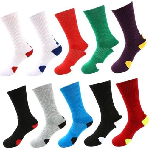 Colorful Elite Mens Socks Streetwear Long CoolMax Outdoor Cycling Basketball Running Sport Sock for Male Christmas Gift