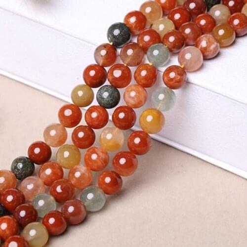 6-12mm Natural Round Mixed Gem Stone Beads Quartz Beads For Jewelry Making beads 15'' Needlework DIY Beads Bracelets Trinket