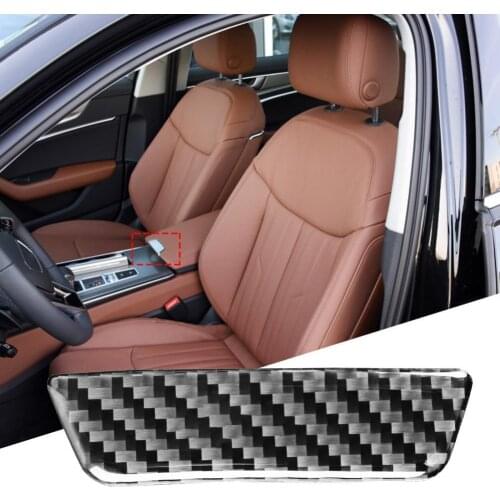 Panel Trim Compact Anti-scratch Carbon Fiber Interior Center Armrest Trim Sticker for Audi A6L A7 2019