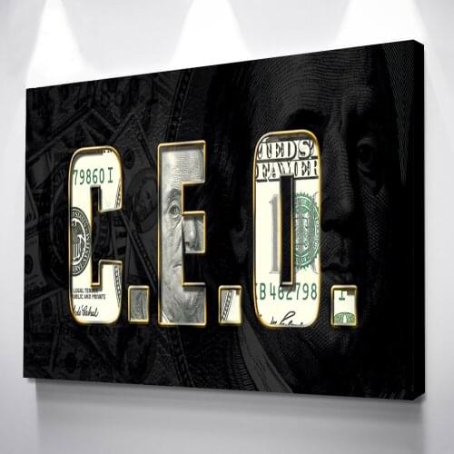 Printed Poster Home Decorative Painting HD 1 Panel Wall Artwork C E O Money Canvas Modular Pictures Modern Living Room Framed