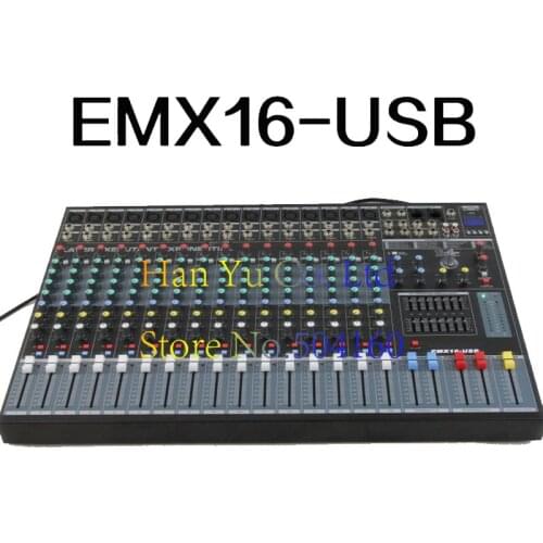 Professional 16 Channel Karaoke Audio Mixer Microphone Digital Sound Mixing Amplifier Console With USB 48V Phantom Power