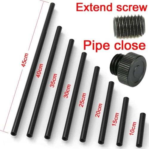 Slide rail length 10-45mm tube diameter 15mm with M12 screw hole hotographic camera equipment extension connection accessories