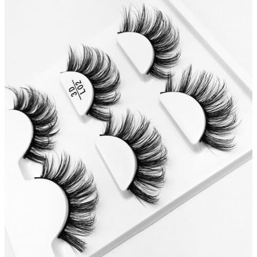 3 Pairs/set Lashes Mink Lashes Faux Eyelashes Mink False Eyelashes Dramatic Volume Lashes Eyelash Extension False Eyelashes