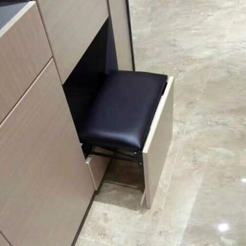 In-home hidden shoe cabinet Folding chair wall-mounted folding shoe bench Multi-function hall stool hardware accessories