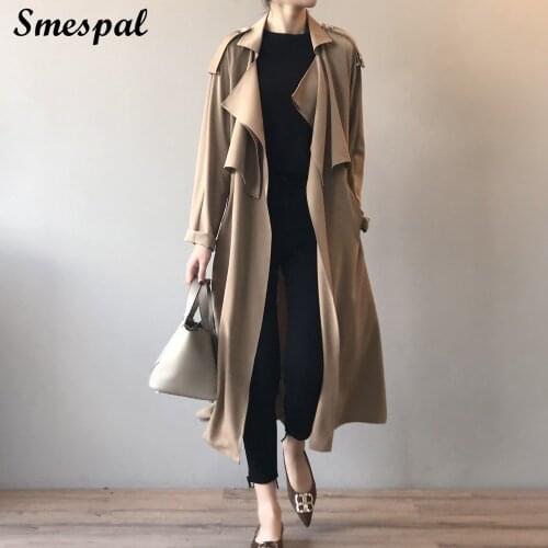SMESPAL Women's Long Trench Coats