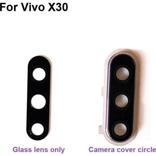 For Vivo X30 Rear Back Camera Glass Lens +Camera Cover Circle Housing Vivox30 Replacement test good For Vivo X 30