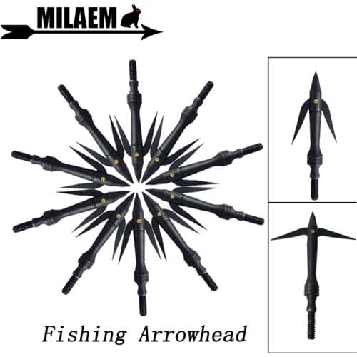 3/6/12pcs Archery Fishing Arrowhead Steel Broadhead 162Gr Target Arrow Point Tips Bow Arrow Hunting Shooting Fishing Accessories